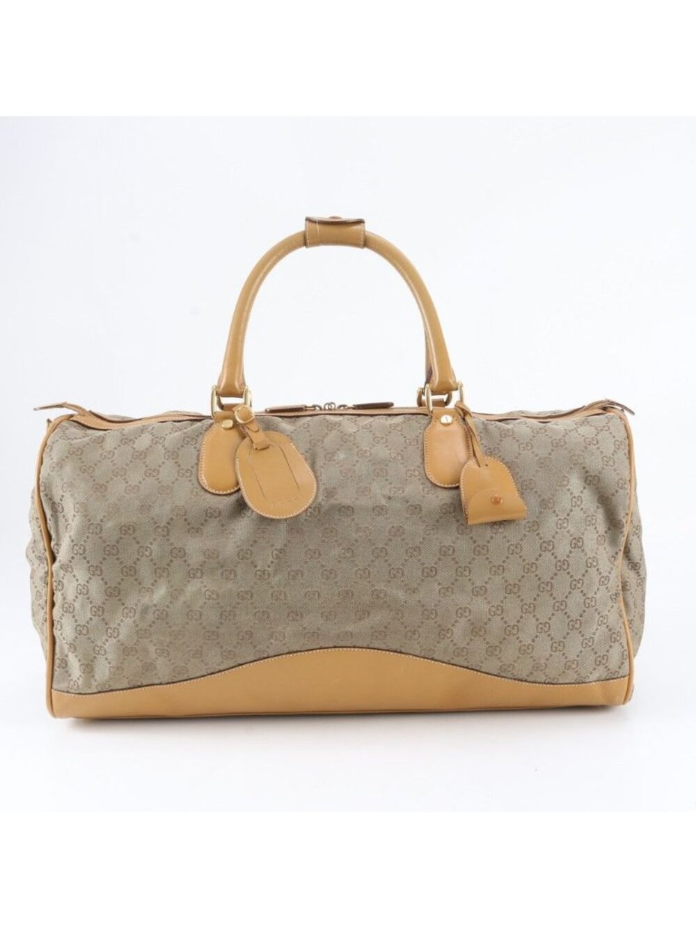 Gucci GG Canvas Boston Bag Tote Carry